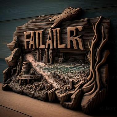 3D model Fallout 4 Far Harbor game (STL)